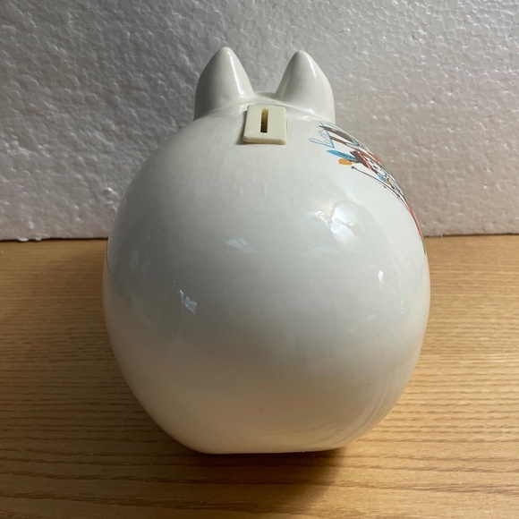 Vintage Rob Roy Piggy Bank Saloon Cops & Robbers Decoration Blue Eyes 11.5” Rare - Picture 3 of 10